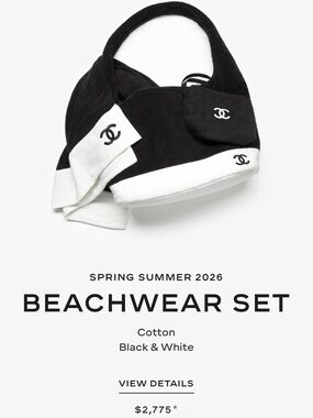 Chanel Coco Beach S/S 26 Beachwear Set